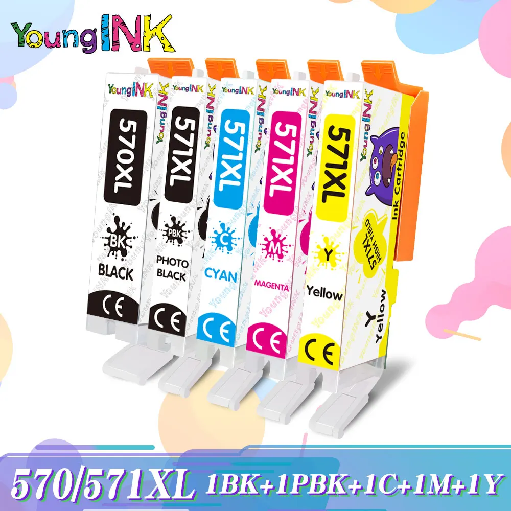

compatible ink cartridge For Canon 570XL PGI-570 PGI570 CLI571 PGI570XL for Canon PIXMA MG5750 MG5751 MG5752 MG6850 printer
