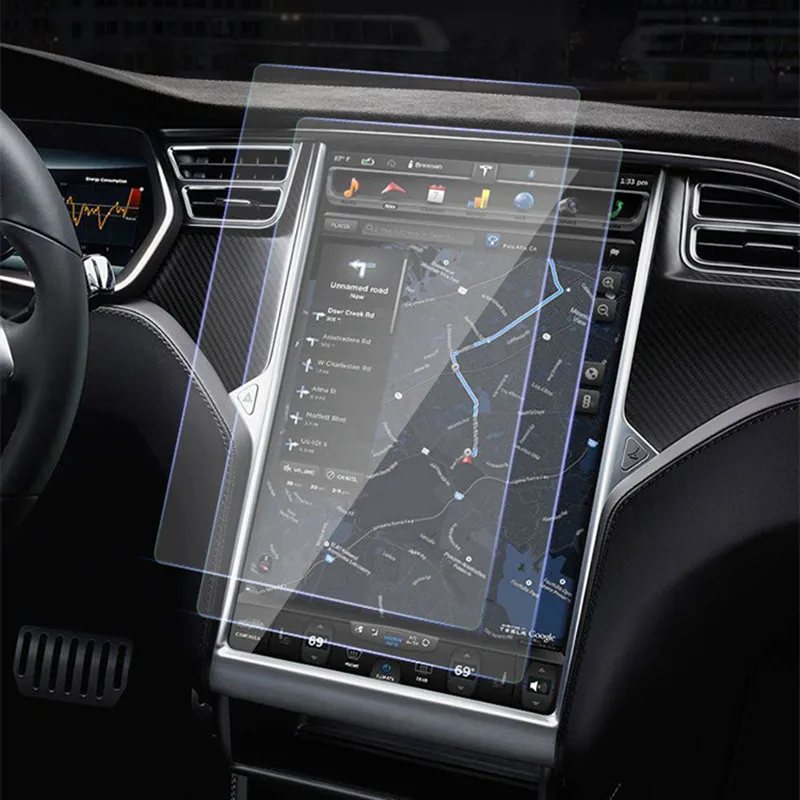 for tesla model 3 y x s central control navigation screen full cover tempered glass screen protector toughened film car interior free global shipping