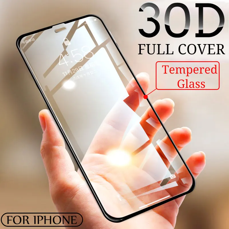 

30D Curved Full Cover Tempered Glass on For iphone 11 PRO MAX Screen Protector Protective Glass For iphone 11 X XR XS MAX Glass