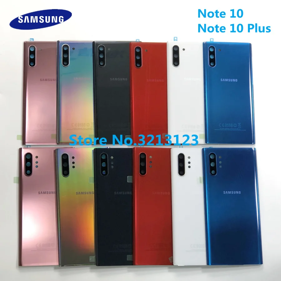 Сменное стекло для Samsung Note 10 N970F Plus N975F крышка аккумулятора Корпус задней двери