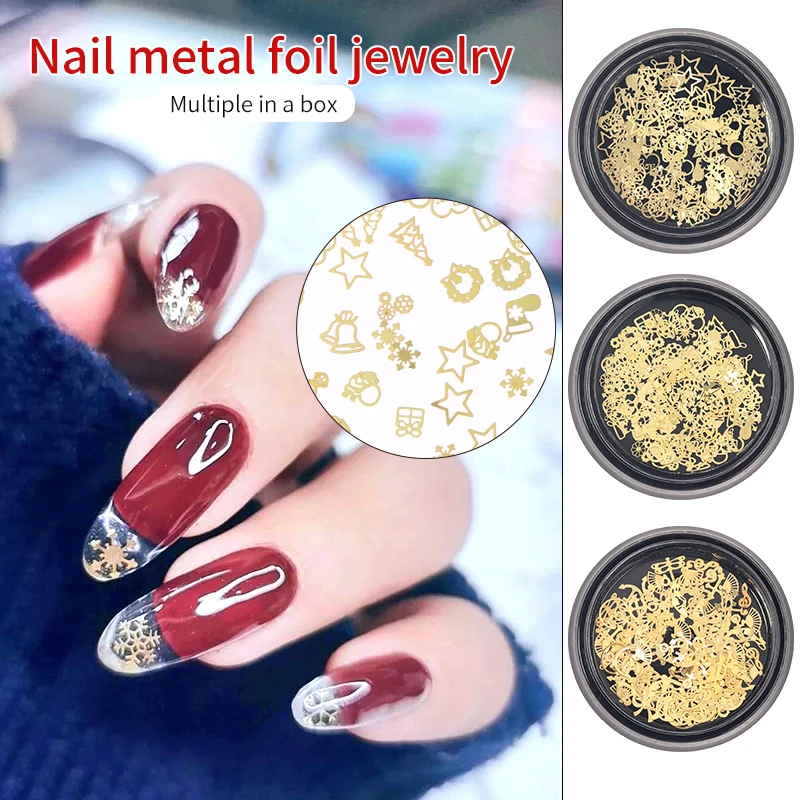 1 коробка подвески с логотипом украшение для ногтей мини-гибридное снаряжение в