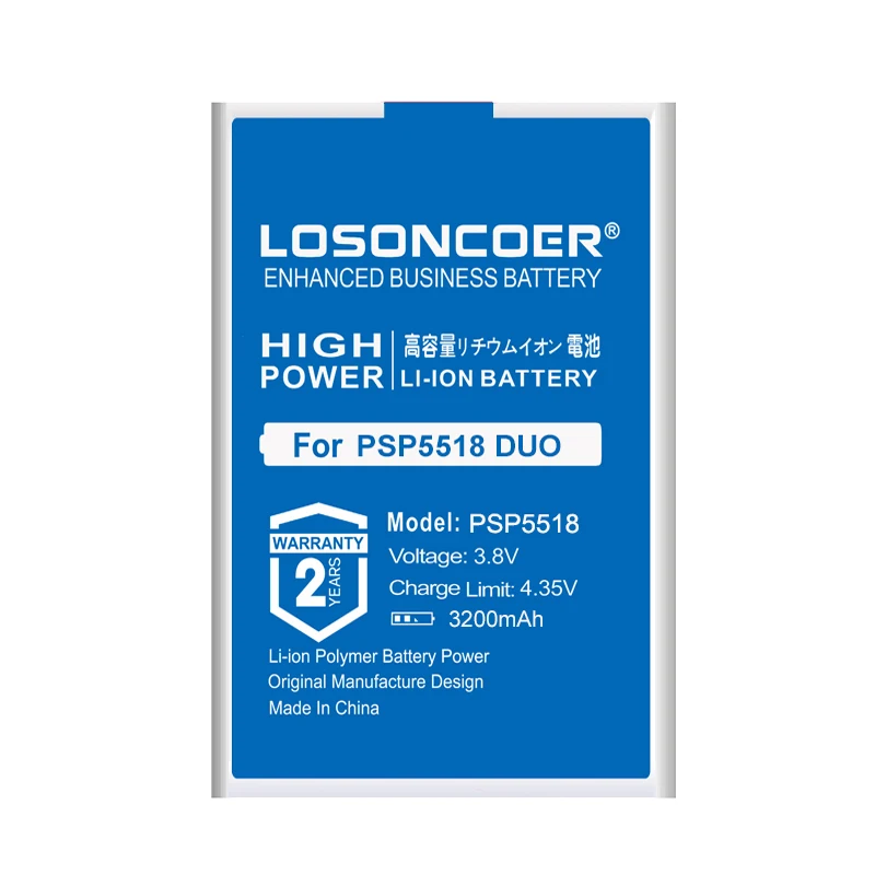 Аккумулятор LOSONCOER 3200 мА · ч для PSP 5518 Prestigio Muze X5 Lte DUO | Мобильные телефоны и