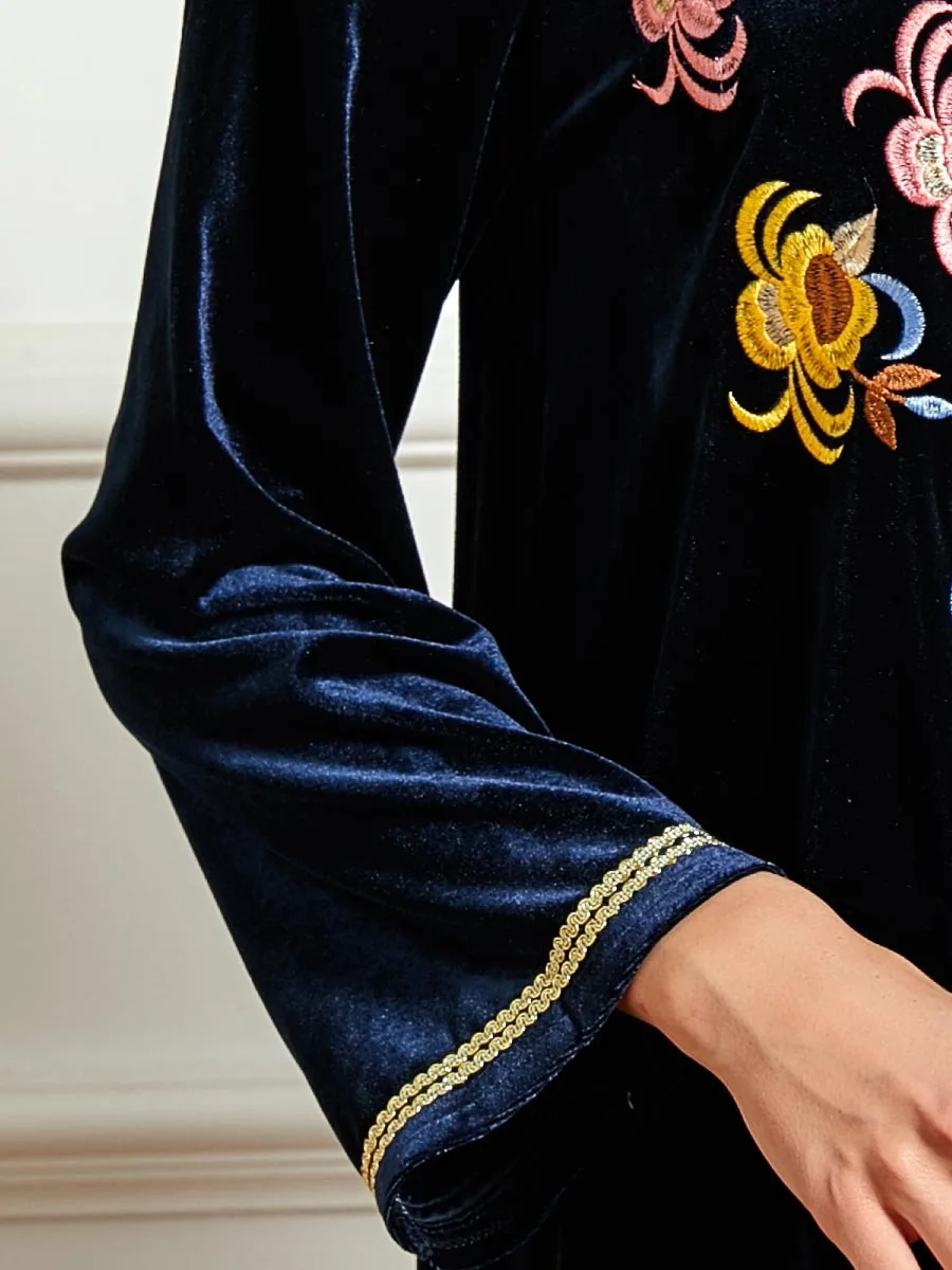 Мусульманское платье женская мусульманская одежда бархат Абая кафтан кимоно