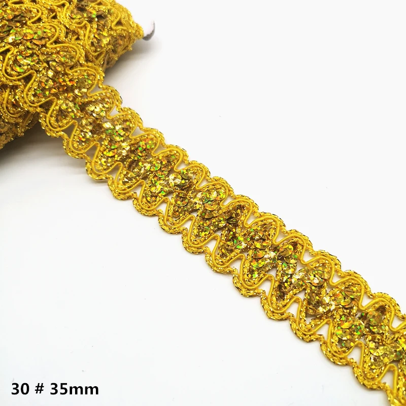 Кружево золотистое/серебристое 2 ярда украшение лентами | Дом и сад