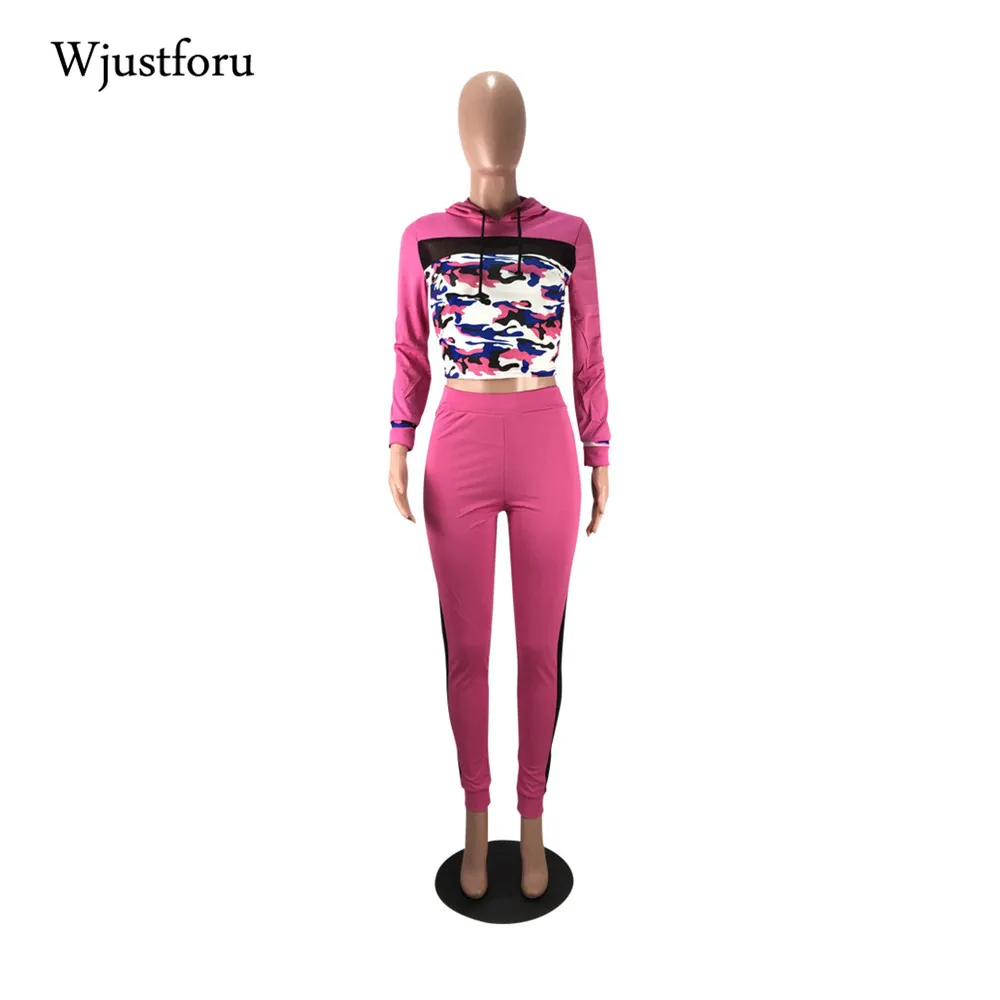 Комплект из двух предметов Wjustforu женская уличная одежда укороченный топ с