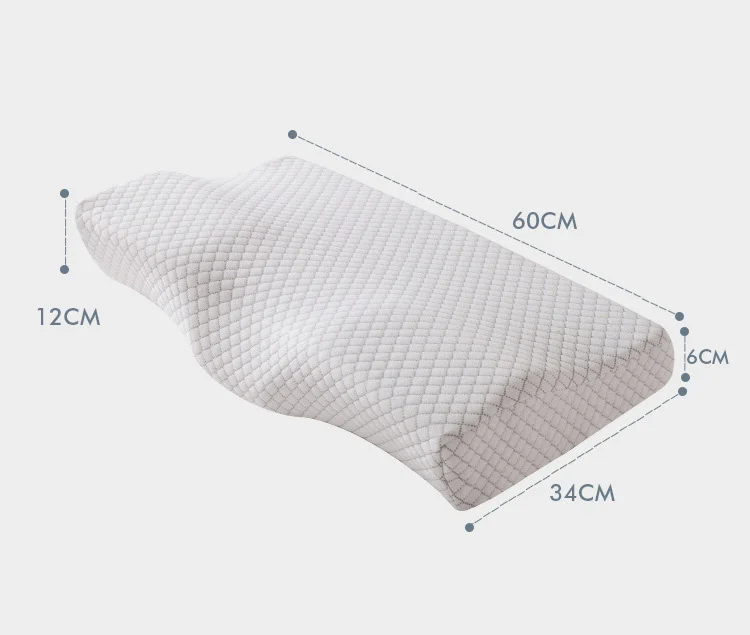 

60*34CM Butterfly Shaped Pillow Neck Protection Memory Foam Bedding Pillow Slow Rebound Memory Foam Health Cervical Neck Pillow
