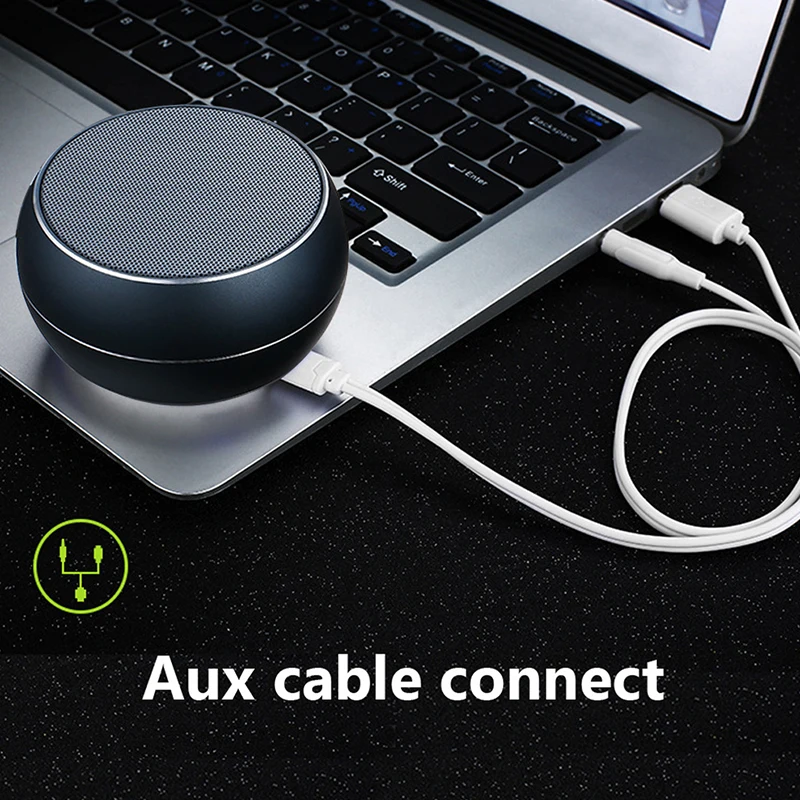 Беспроводная металлическая Bluetooth-Колонка R9 Mini со светодиодной светильник кой