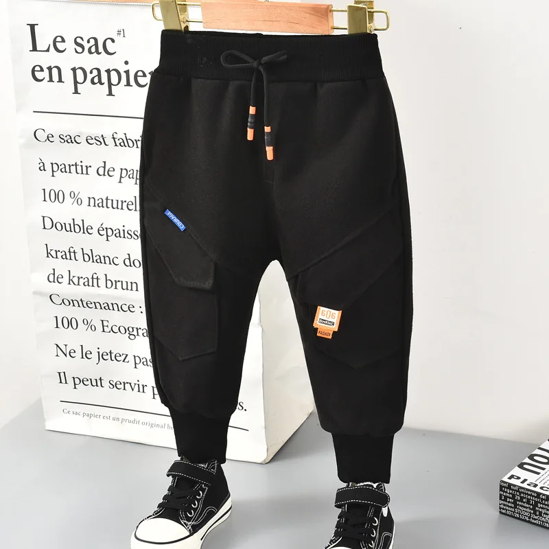 Штаны для мальчиков на весну детская одежда высокого качества штаны-шаровары