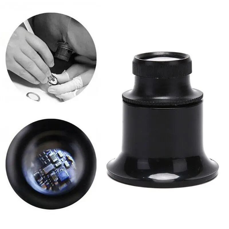 

20X Jewelers Eye Loupe Loop Magnifier Magnifying Glass Watchmakers Jewelry Tools 62KE