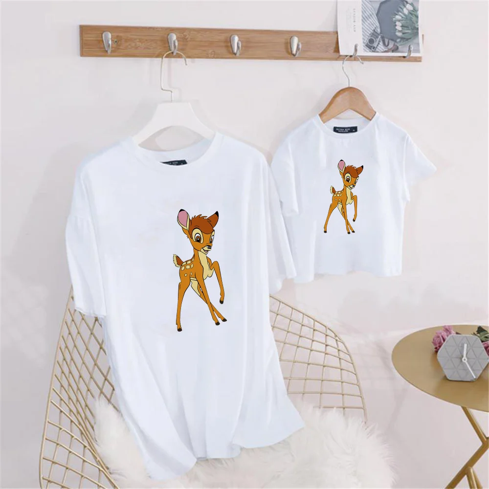 Футболка женская с мультяшным рисунком Диснея милая Повседневная семейная