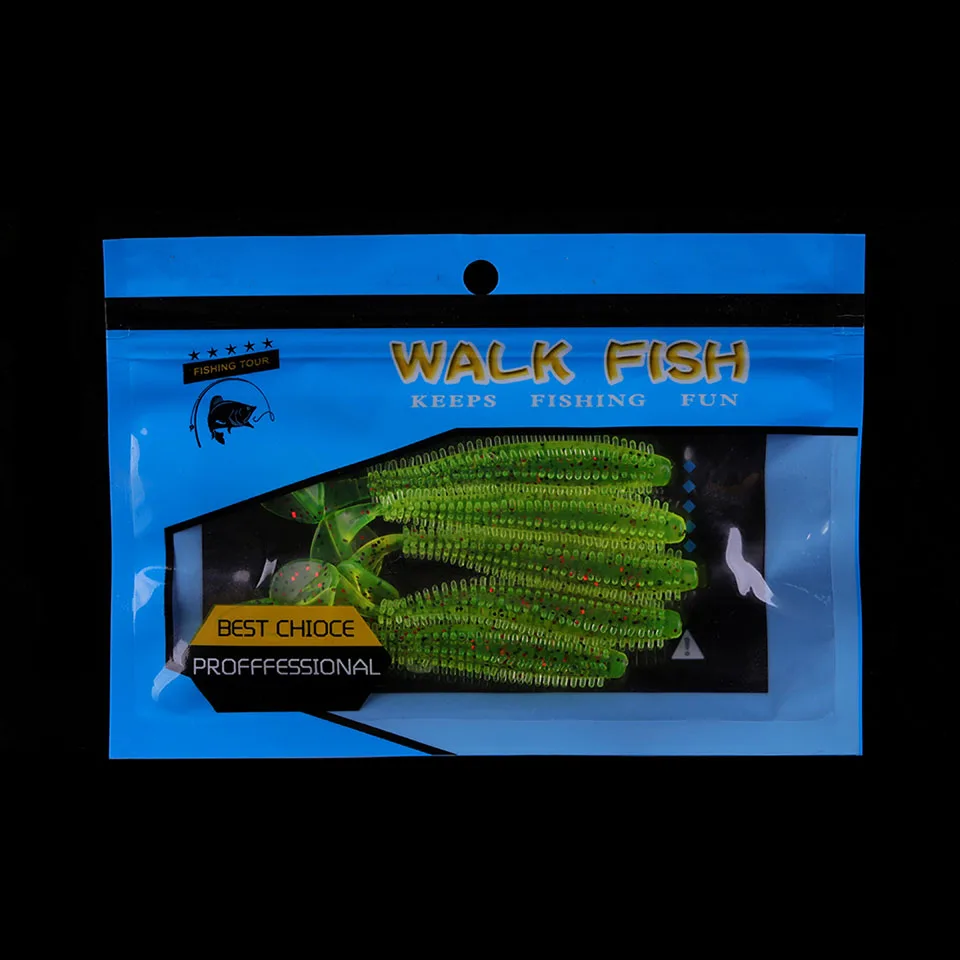 WALK FISH 5 шт./лот Ежик Spiky Shad 90 мм 4 г Мягкая рыболовная приманка морской огурец весло