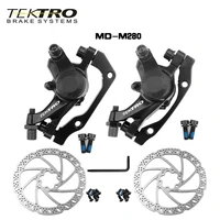 tektro md m280 mountain bike hydraulic disc brake with tr160 160mm wire controlled mechanical disc brake mtb bicycle brake parts