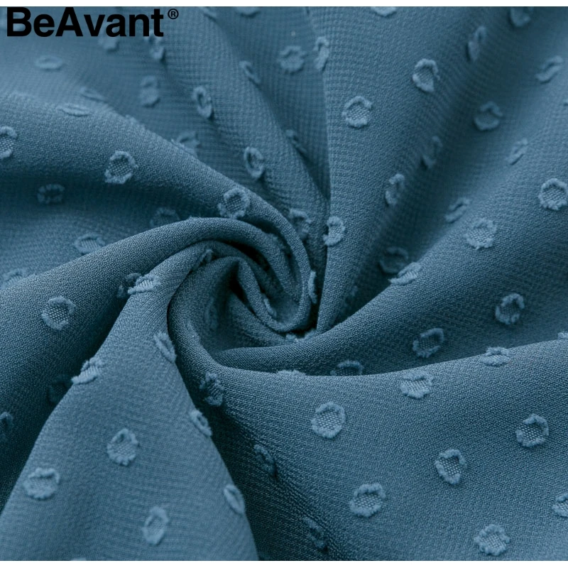 BeAvant/осеннее платье в горошек с рюшами, женское Элегантное зимнее офисное платье с длинными рукавами и шнуровкой, вечерние мини-платья в стиле ретро