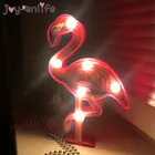 Милый ночсветильник с 3D фламинго, летний домашний декор для вечеринок, светодиодная лампа с фламинго, для свадьбы, дня рождения, гававечерние, украшение для спальни для девочек