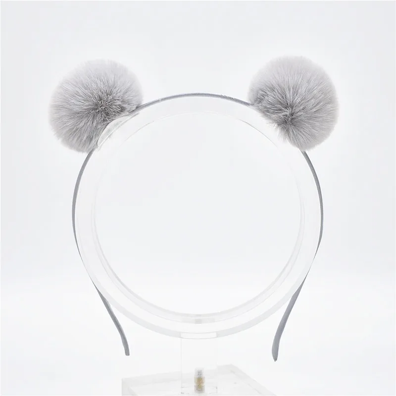 Красивые головные уборы для девочек Плюшевые Головные с кроличьими ушками и