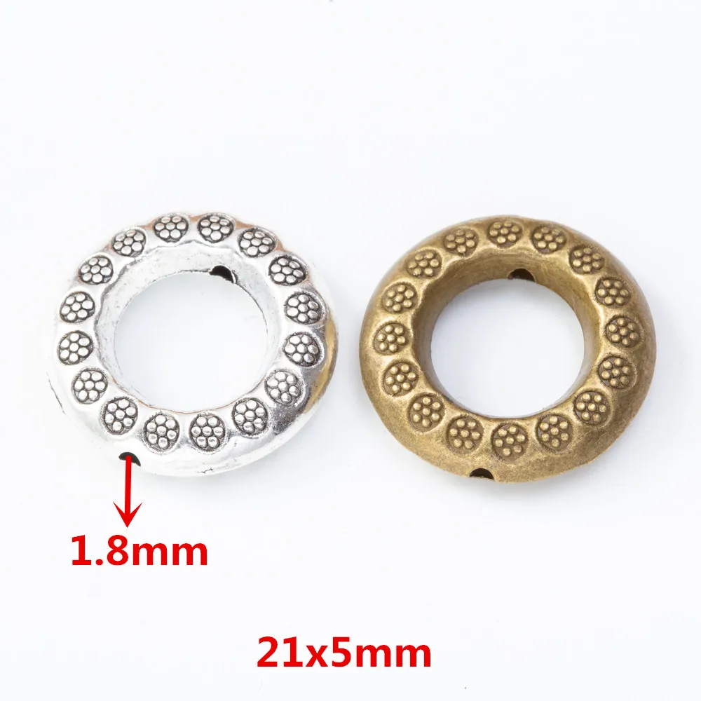 

10 pcs Vintage zinc alloy small hole beads charms European bracelet DIY beads jewelry accessories 8060