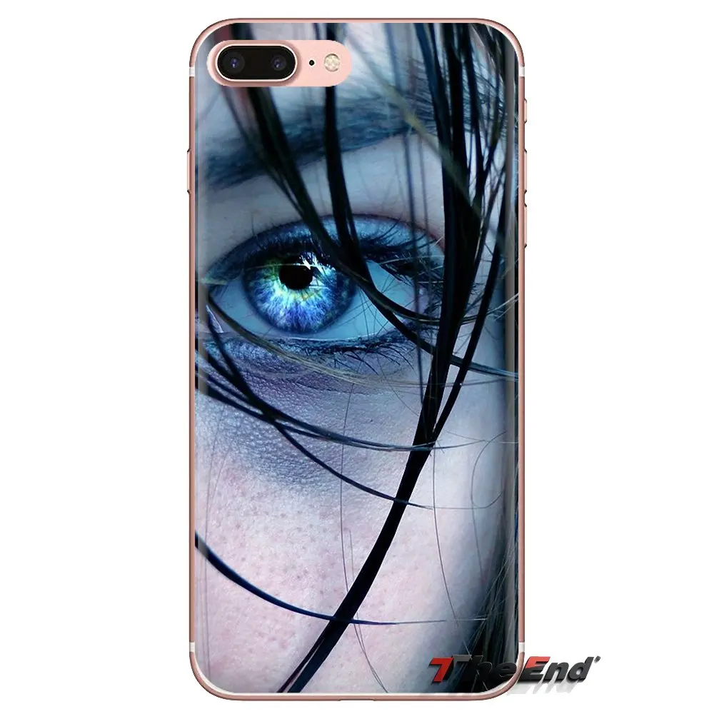 Милые разноцветные глаза Girl чехол для Apple iPhone XS Max XR X 4 4S 5 5S 5C SE 6 6S 7 8 плюс samsung Galaxy J1 J3