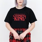 Женская футболка на основе романа Стивена Кинга, хипстерская футболка гранж с коротким рукавом, хлопковые футболки 90-х, модные топы, Прямая поставка