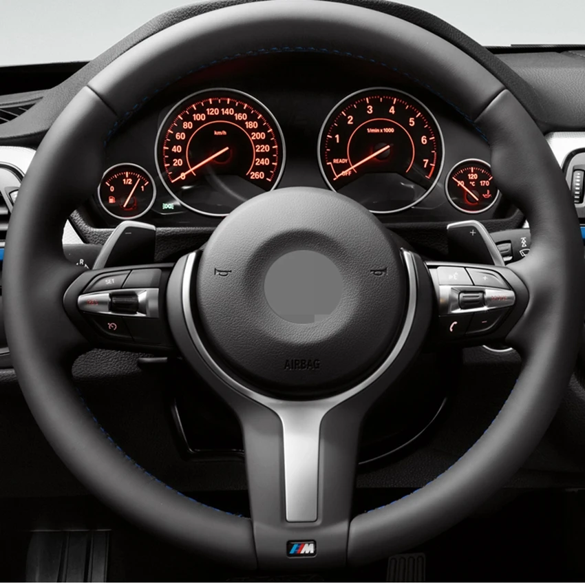 Чехол на руль из натуральной замши для BMW M3 M4 M5 M6 F87 M2 X5 M F86 X6 F33 F30 F80 F82 F12 F13 F85|Чехлы