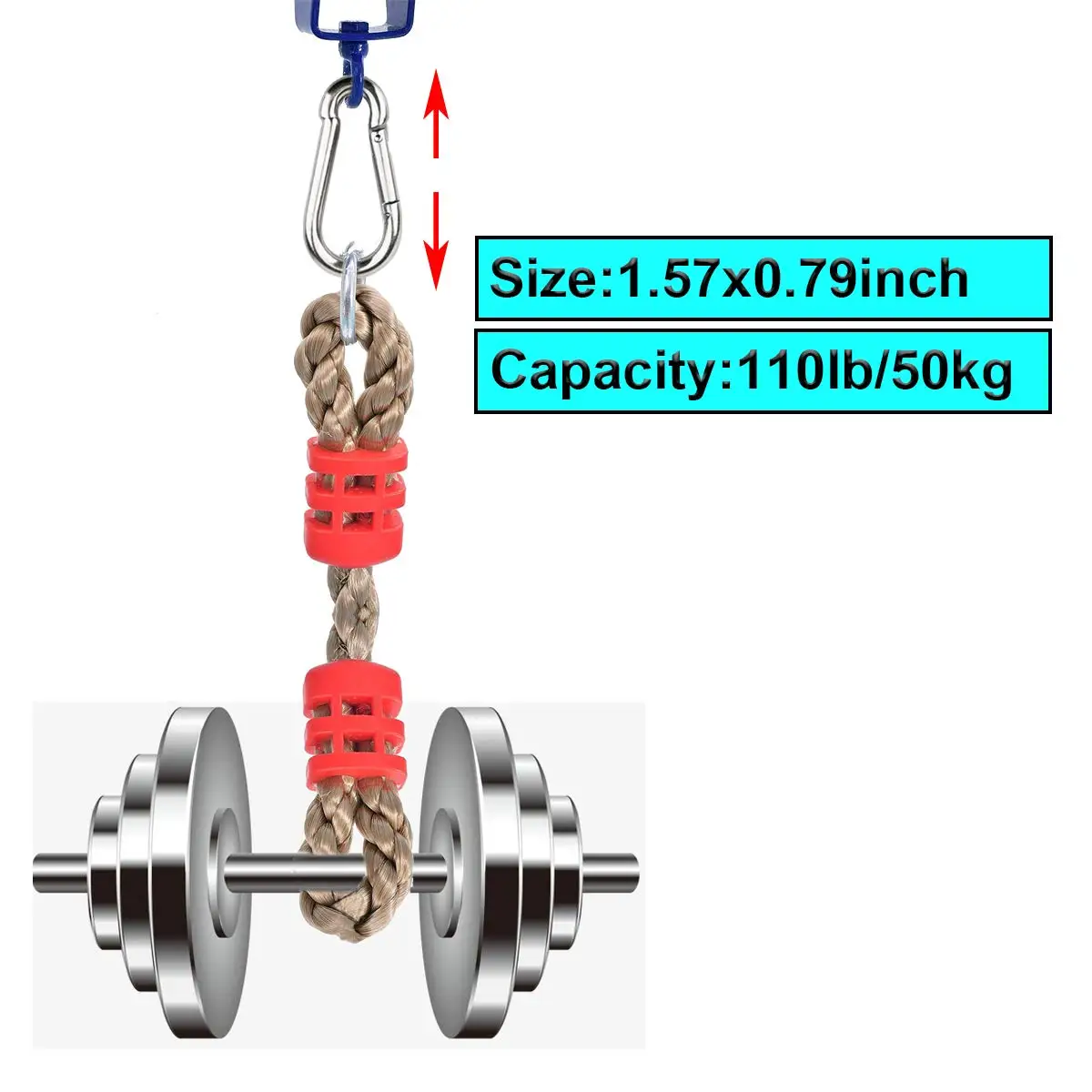 10 шт. пружинный карабин из нержавеющей стали |