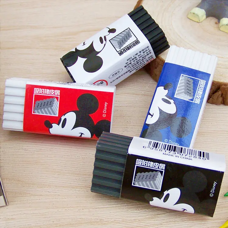 Disney милый мультфильм резиновый Микки креативный многоцветный ластик для