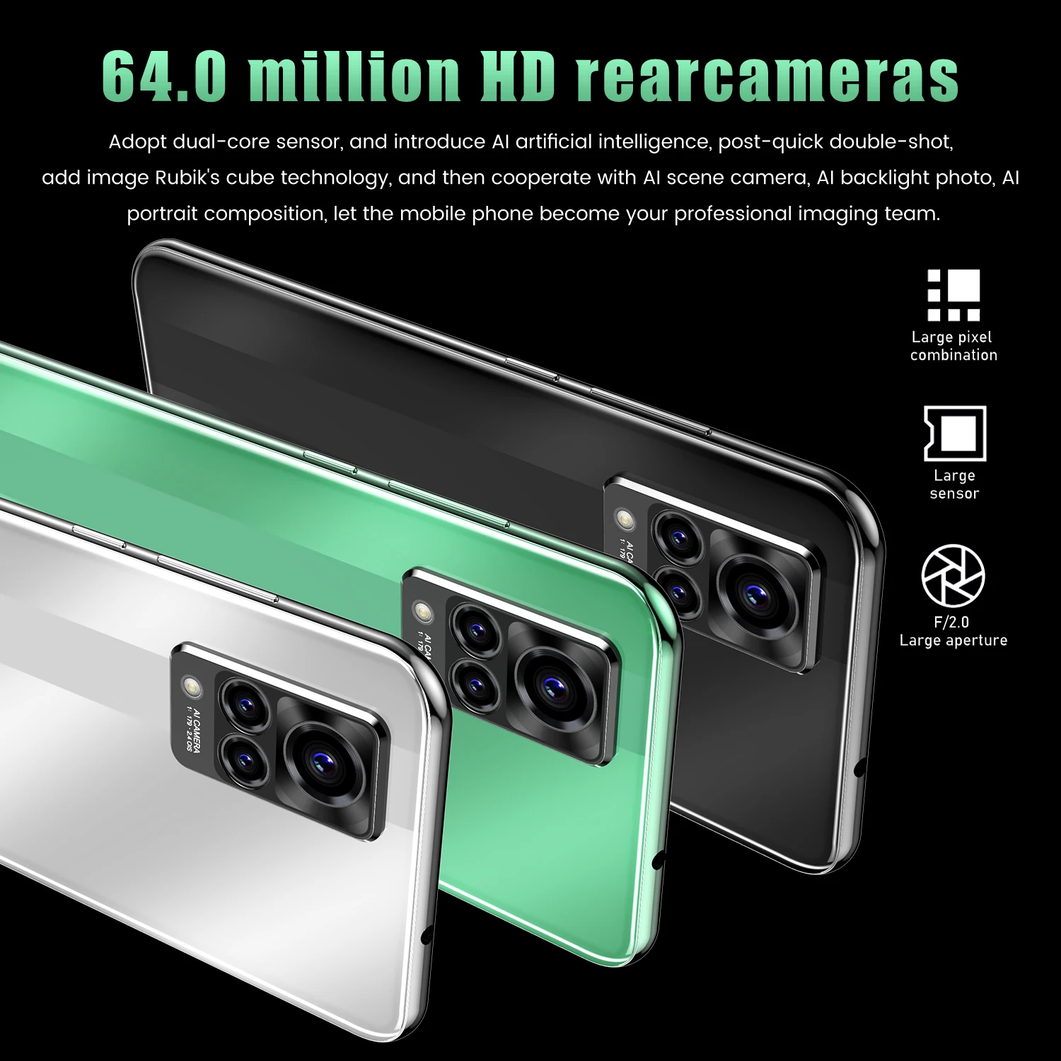 

S9 Global Version Dual SIM+SD Fingerprint Unlock Deca Core Andriod 11 Cell Phones 6.7 Inch Full Screen 8GB+256GB Smart Phone