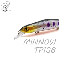 thritop hot minnow fishing lure 125mm 17 5g 0 5 1 5m dive 5 colors for optional bass hard bait tp138 carp fishing tackle