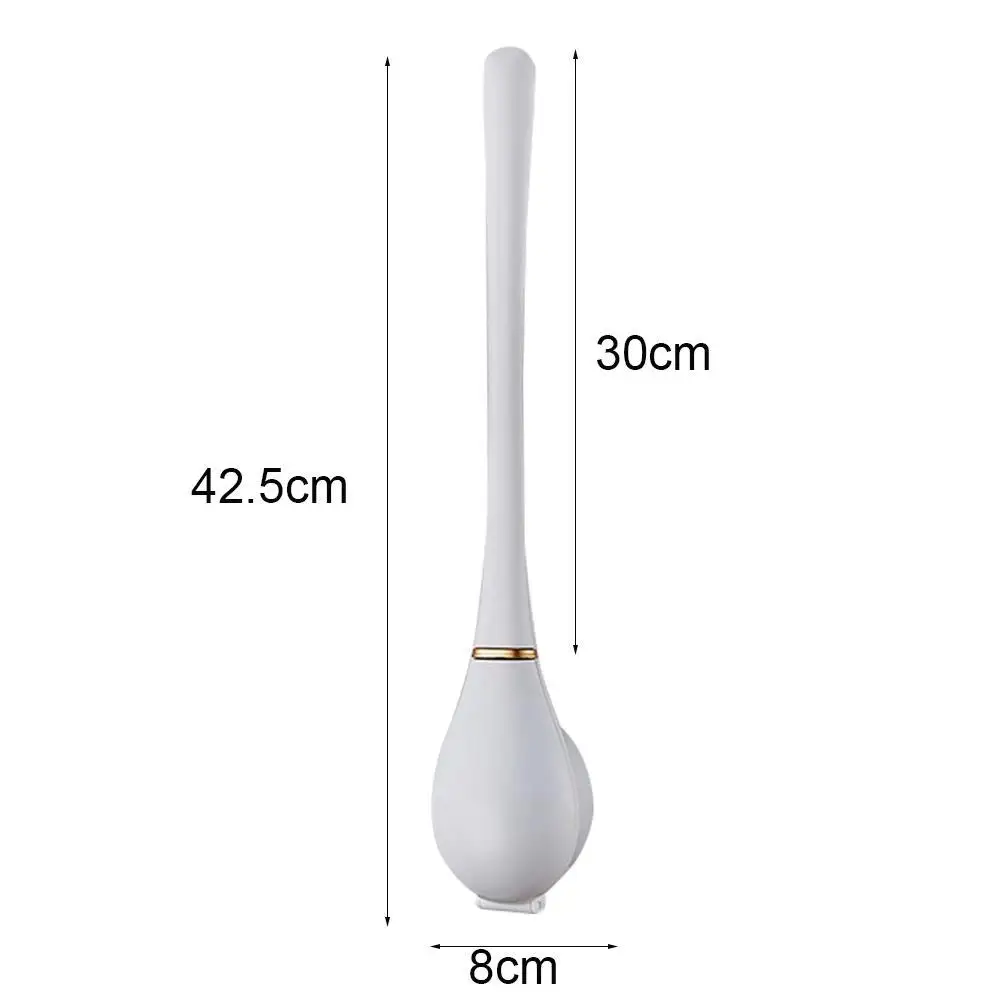 

New Silicone Toilet Brush Wall-mount Toilet Brush Set For Bathroom Toilet Cleaning Tools Corner Cleaning Bathroom Set