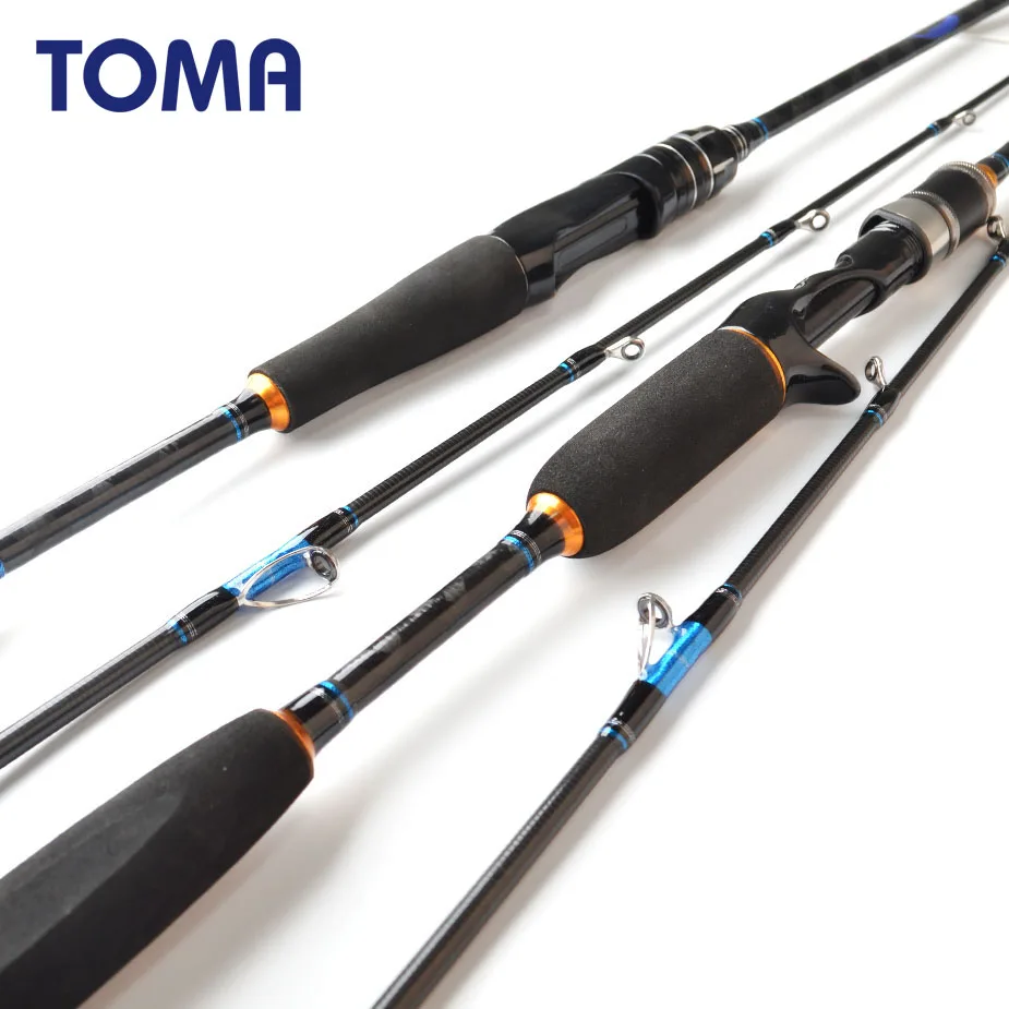 

TOMA Fast Action Sea Jigging Fishing Rod Casting 1.8m 1.98m 2.1m 2 Section MH 50-180g Carbon Spinning Boat Fishing Rod Saltwater
