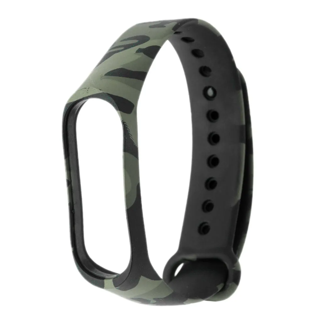 Ремешок на запястье для Xiaomi Mi Band 4 Correa камуфляжный силиконовый ремешок умных