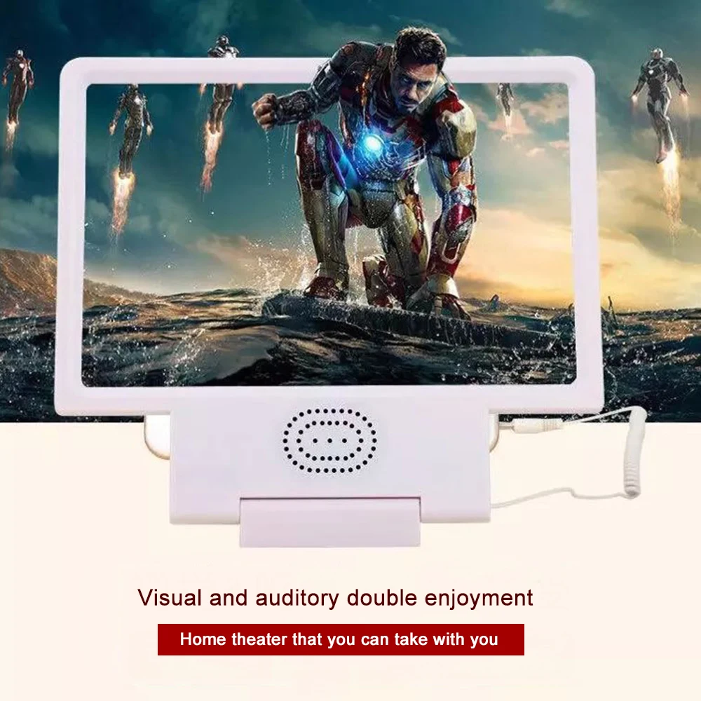 3D усилитель экрана мобильного телефона увеличительное стекло держатель HD для видео складной увеличенный HIFI Звук стенд видео экран усилитель