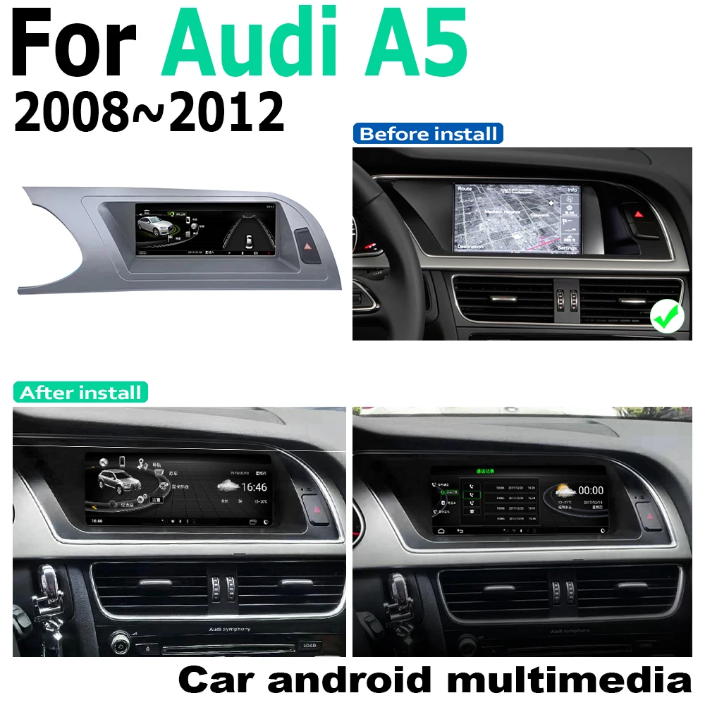 Автомобильный Android оригинальный стиль для Audi A5 8T 8F 2008 ~ 2012 MMI gps навигация радио