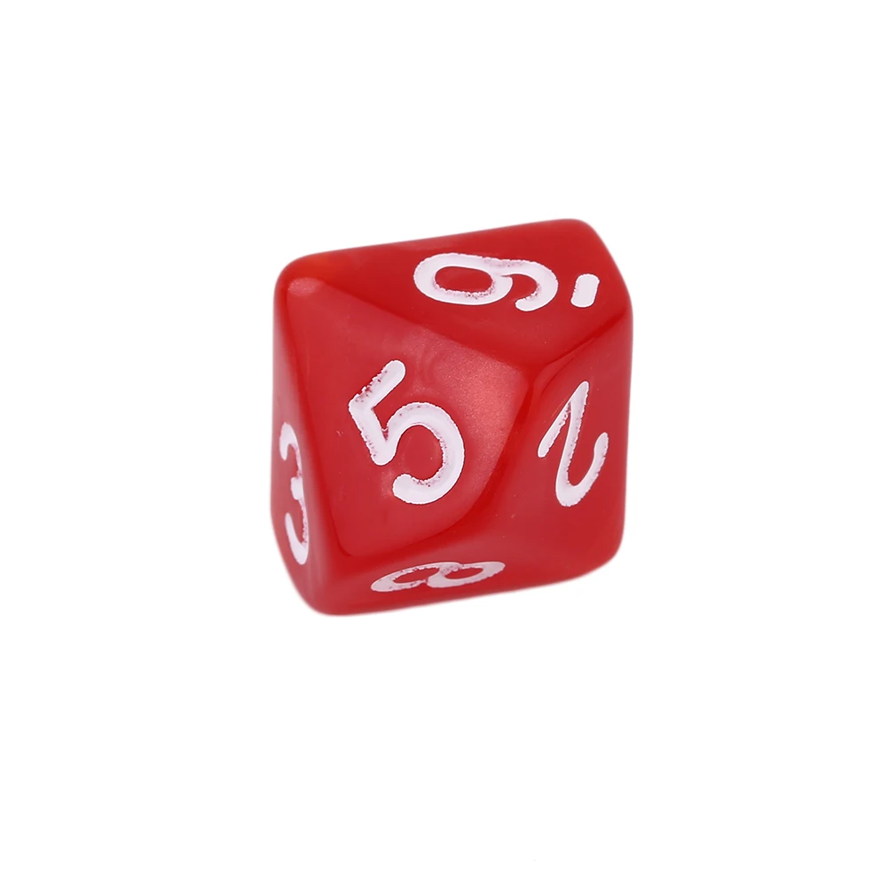 10 шт. красочные акриловые жемчужные драгоценные кубики игрушка трюк десять