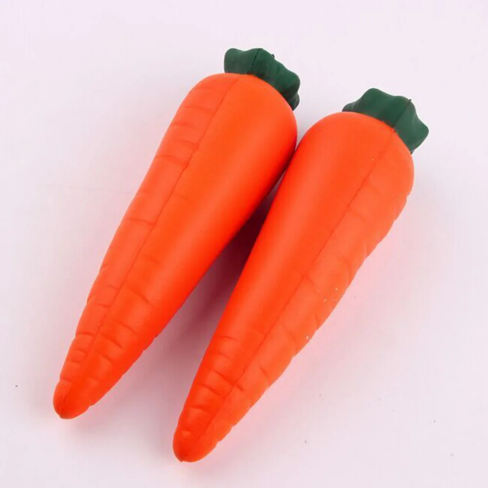 14 см Милая сжимаемая морковь имитация Подвески с ремешками для телефона Key