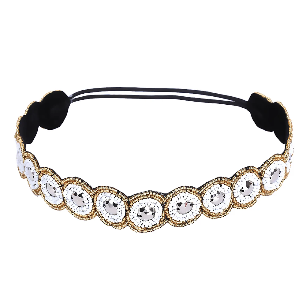 Handmade pearl rhinestone hair band with sweet and temperament adult headdress | Украшения и аксессуары