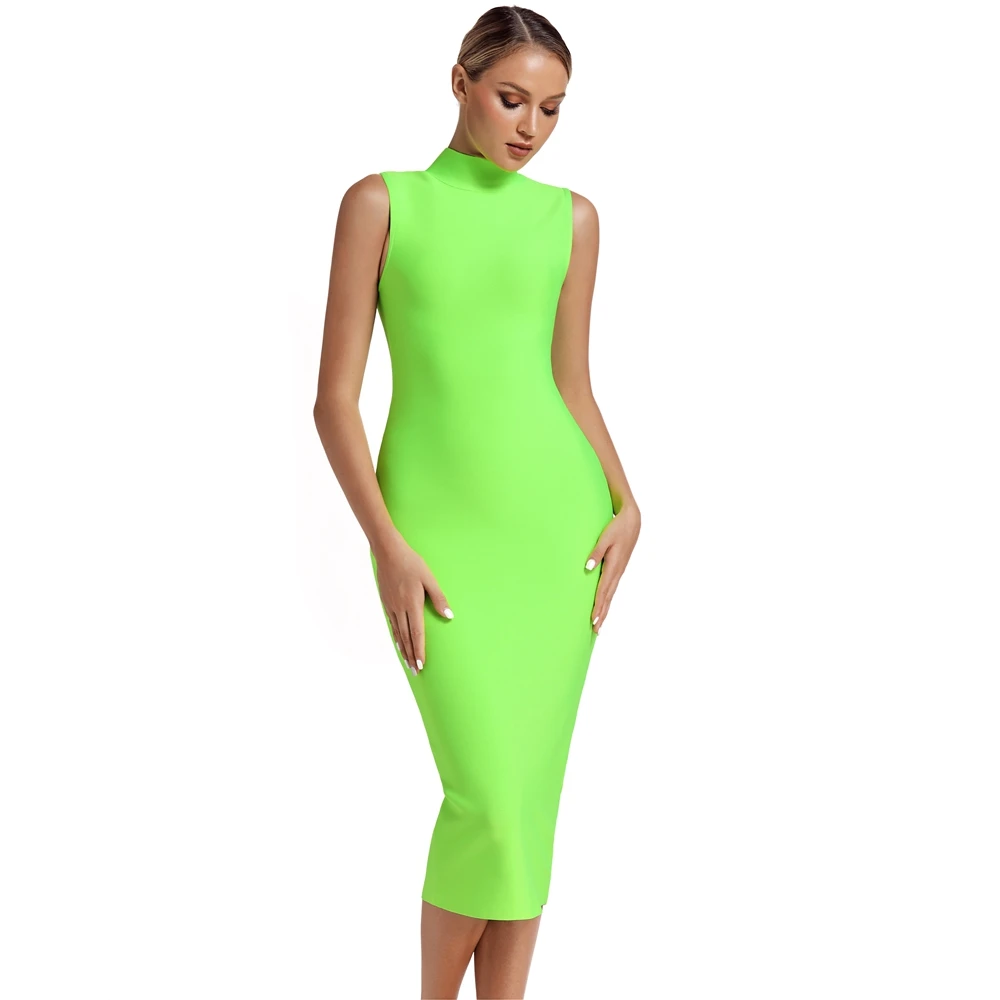 Женское облегающее платье с оленем Новое поступление 2019 зеленые бандажные