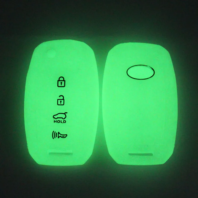 

KAPU 1PC Wholesale FDA Silicone Key Case for Car KIA K2 K3 K4 K5 Rio Sportage 2016 Ceed Sorento Cerato 4 Button Fold Multi-color