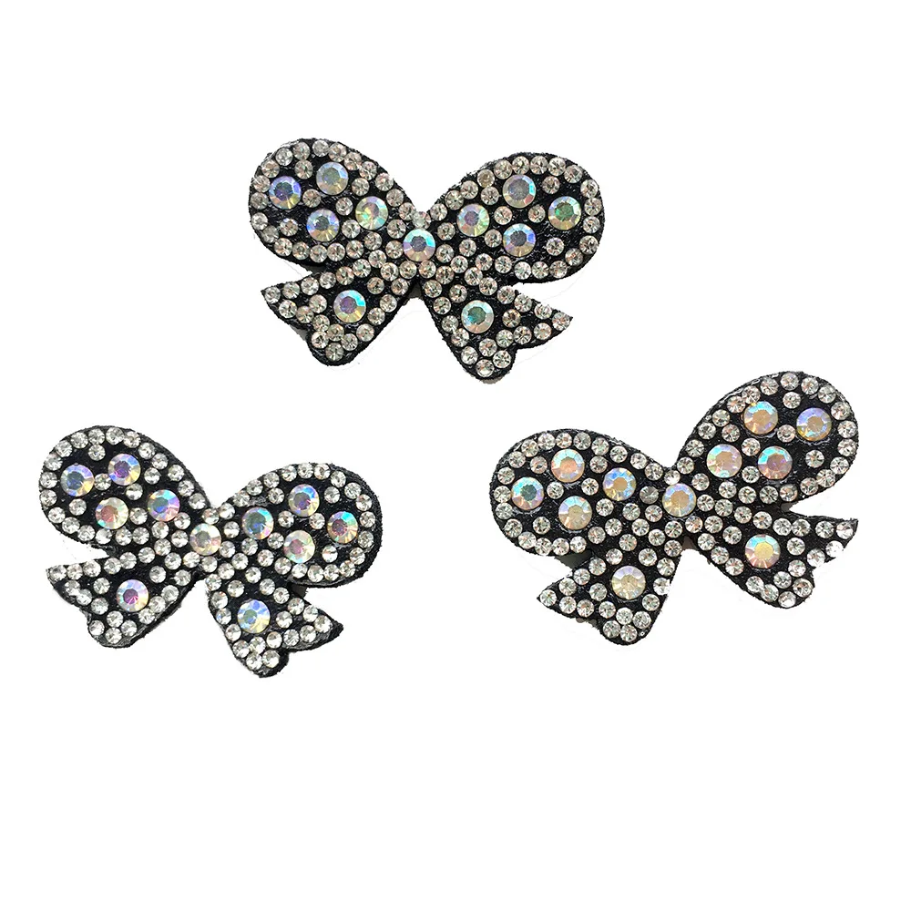 Аппликации в виде бабочек, нашивные стразы, аппликации из бисера для одежды, 1 шт., наклейки для одежды ручной работы Аппликации в виде бабочек, нашивные стразы, аппликации из бисера для одежды, 1 шт., наклейки для одежды ручной работы