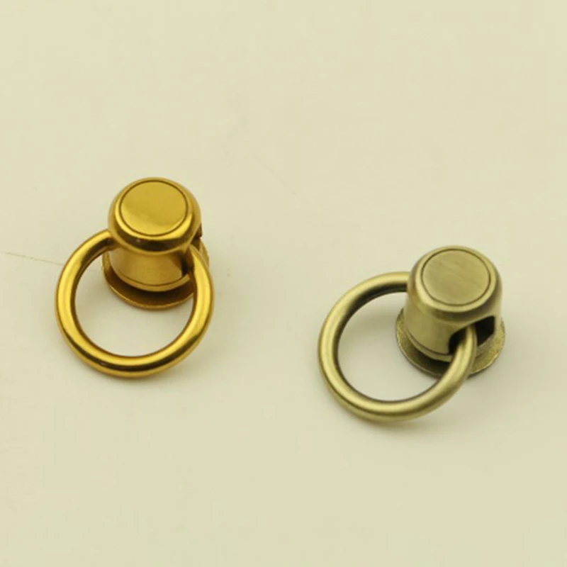 10 Pcs Bag Hanger DIY Hardware Accessories On Both Sides Of The Screw D Ring D Buckle Bag The Package Chain Metal Parts