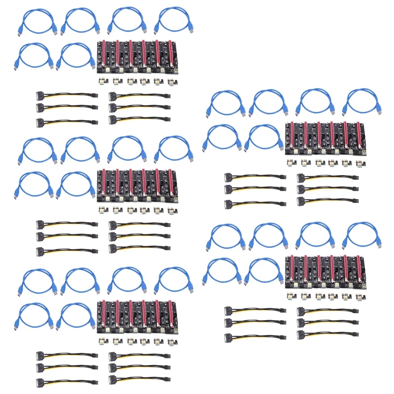 

30Pcs Newest Ver009 Usb 3.0 Pci-E Riser Ver 009S Express 1X 4X 8X 16X Extender Riser Adapter Card