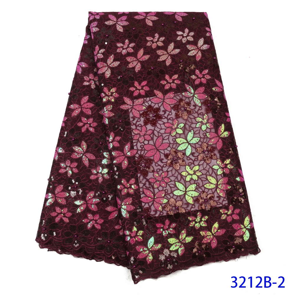 Блестящее фатиновое кружево с блестками африканская кружевная ткань высокого