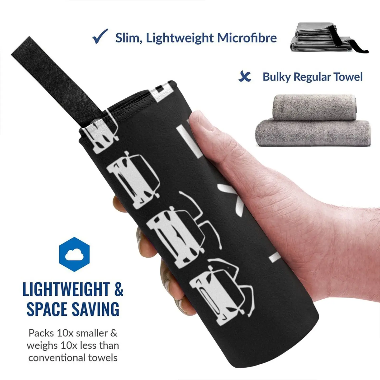 Быстросохнущее полотенце без названия портативное для спортзала ванной слизи