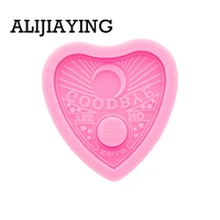 dy0336 super glossy ouija board hearts silicone mold studs epoxy craft molds diy for badge reel customize resin crafting mould