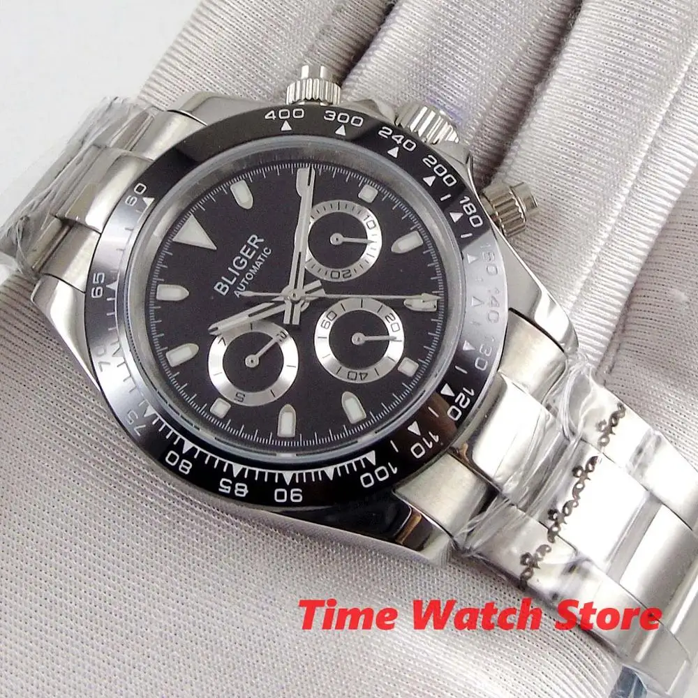 Мужские многофункциональные автоматические часы b278 40 мм сапфировое стекло