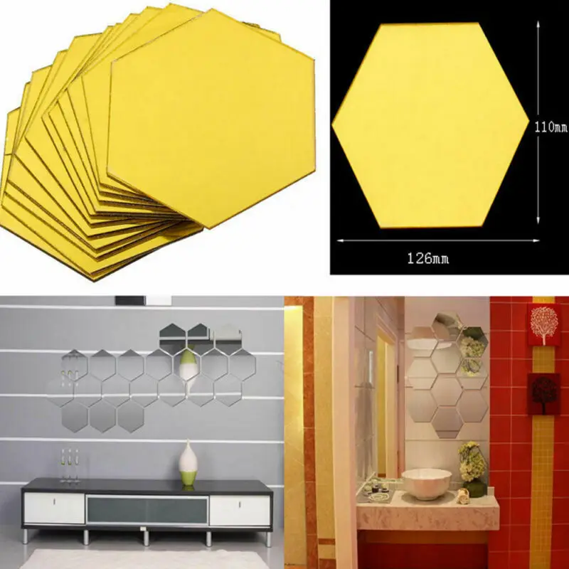 Новые Стикеры Европа на стене 3D зеркало цветочные стены искусства Съемный стикер