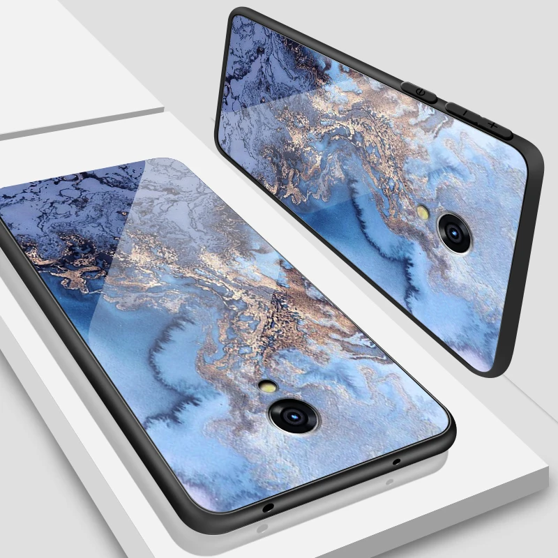 W107 Для iPhone 6S 5s SE 6 7 8 Plus XR XS MAX противоударный чехол из закаленного стекла для Meizu M8 M5 M6 M9 Note 16th Plus роскошные чехлы для телефонов - Цвет: W107