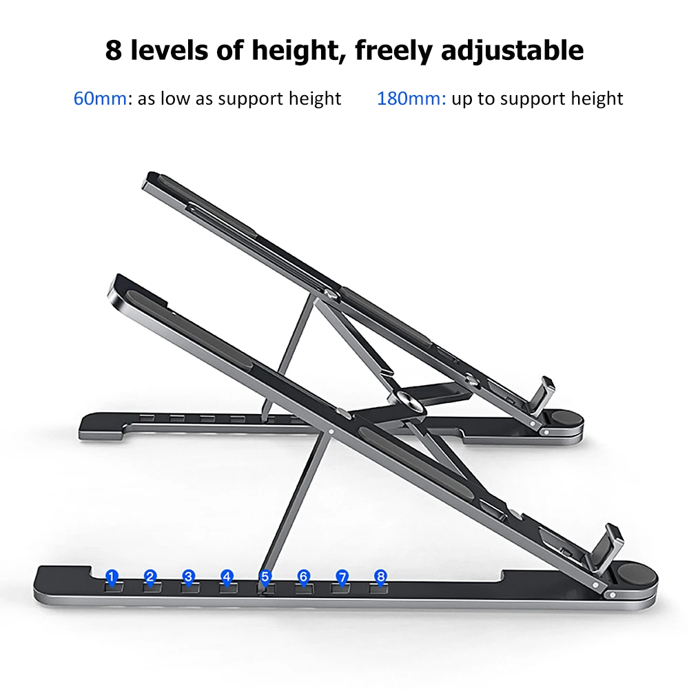 

Foldable ABS Laptop Tablet Stand Portable Desktop Holder Mount Adjustable Laptop Accessories For Macbook Pro Air Notebook Stand