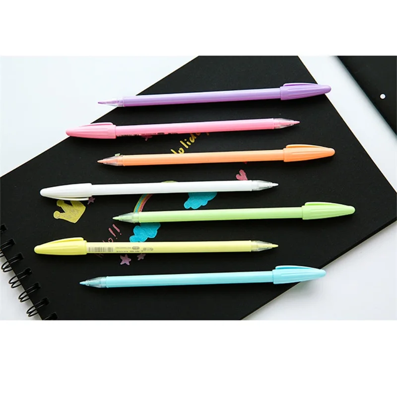 

Шариковые ручки 0,8 мм 7 радужных цветов, милый альбом, дневник, инструмент для сапбукинга, милый подарок, канцелярские товары, школьные прина...