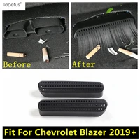 plastic accessories car air conditioner under seat air vent duct outlet cover trim interior kit for chevrolet blazer 2019 2022