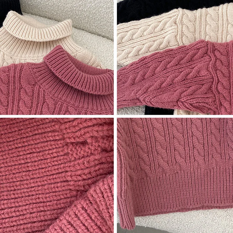 Korean Sweater Tops Baby Girls Knitting Sweaters New Autumn Winter Casual Solid Color Clothes Children's Warm Kids Clothing | Детская